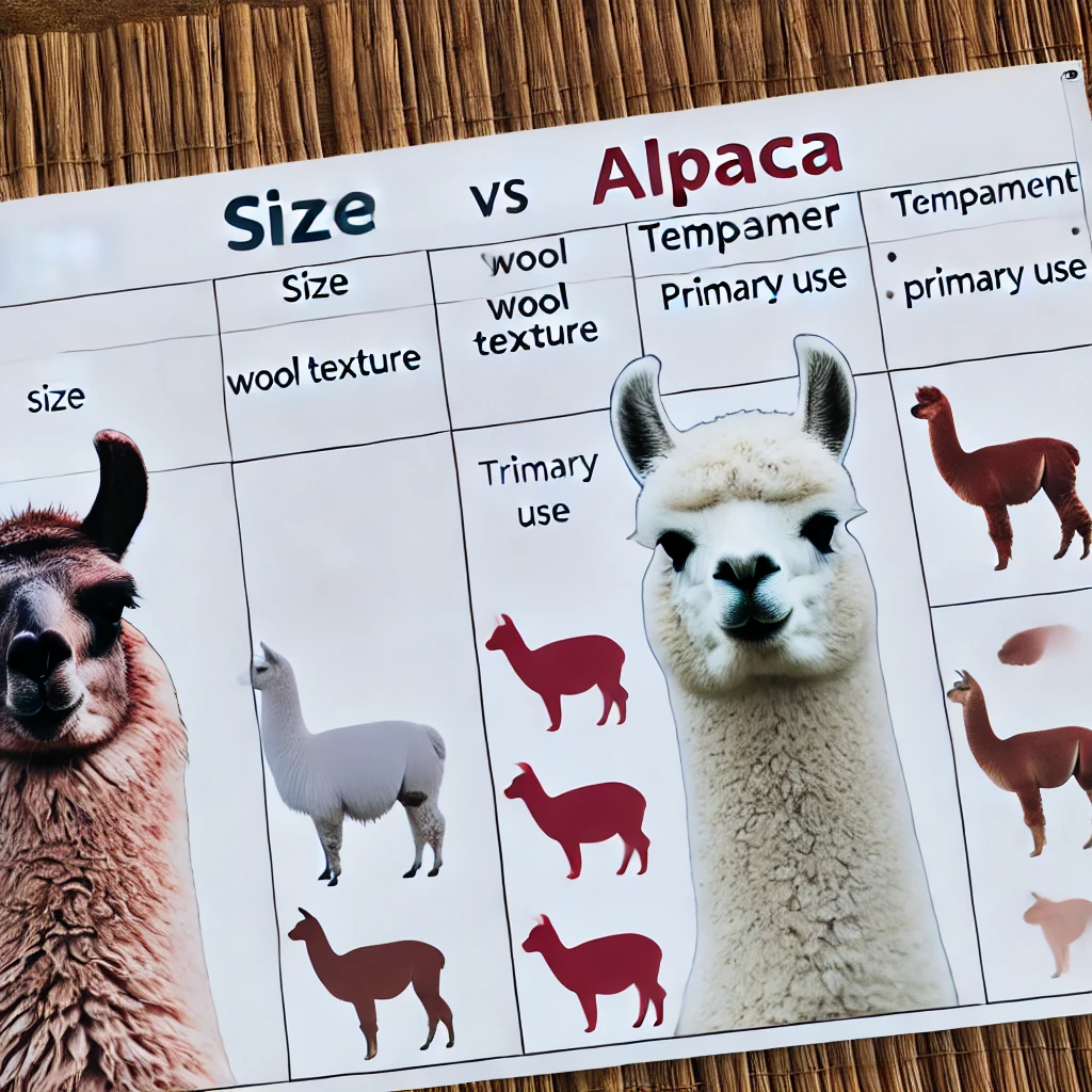 Wat is het verschil tussen lama en alpaca?