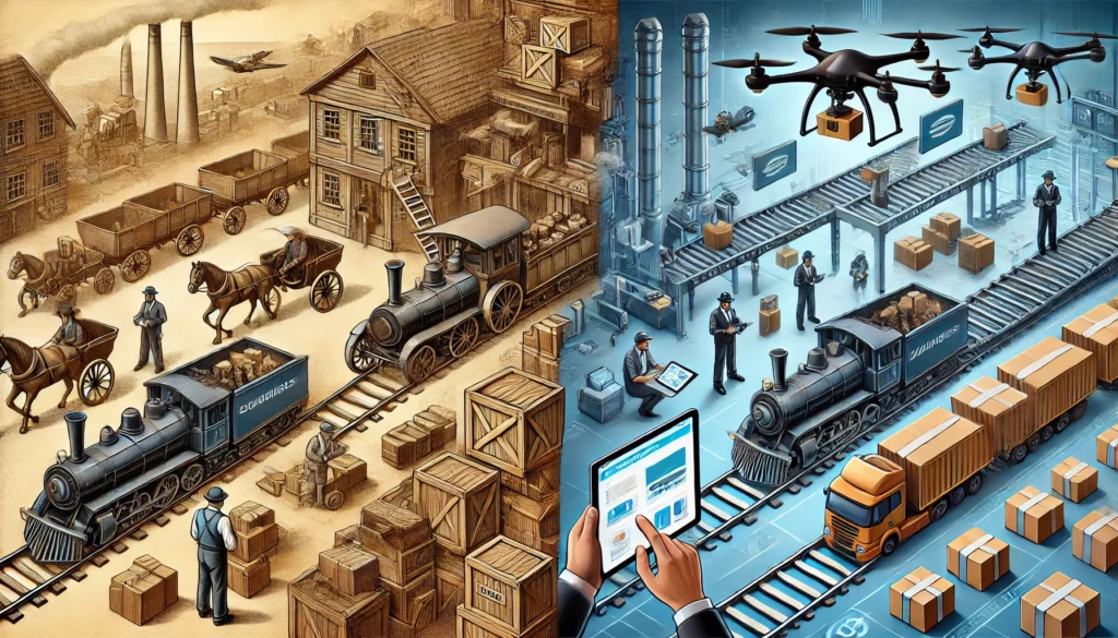 De evolutie van zakelijke verzending: toen en nu